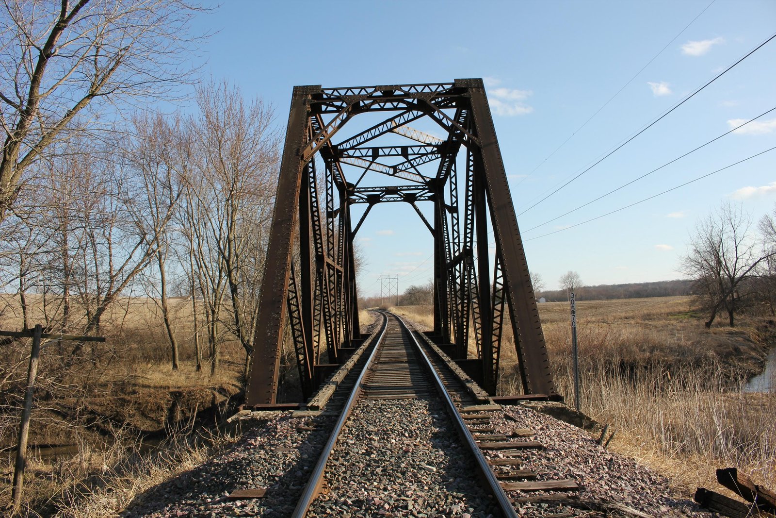 Looking south